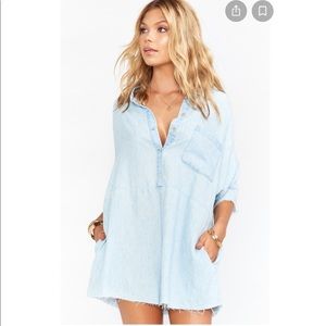 Mumu Horton romper - shore chambray XS